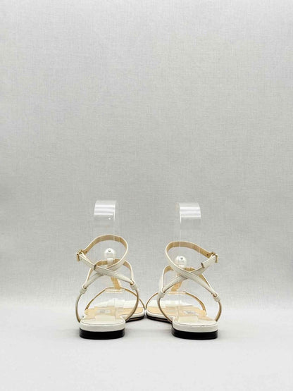 Pre - loved JIMMY CHOO Amari Beige Size EU 37 Flats at Reems Closet