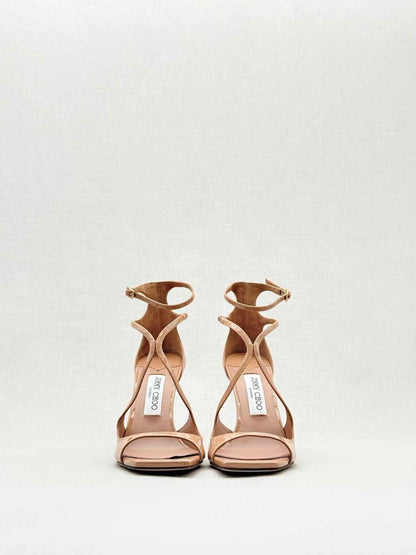 Pre - loved JIMMY CHOO Azia Beige Size EU 38 Heeled Shoes at Reems Closet