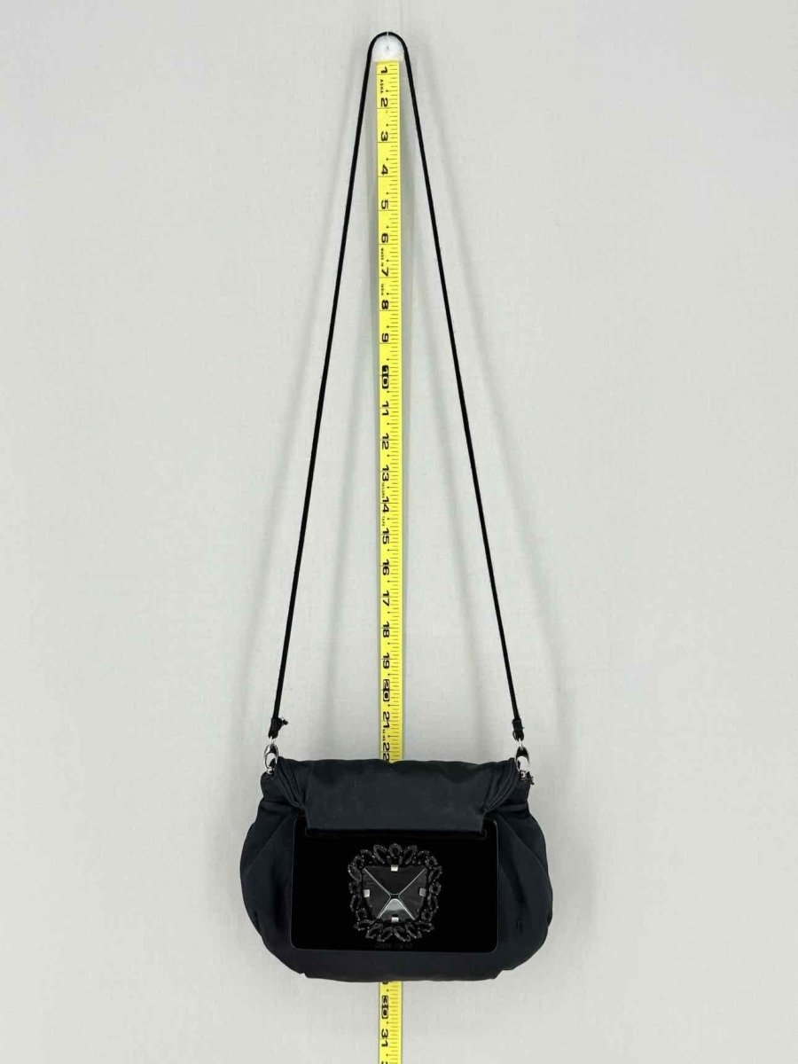 Pre - loved JIMMY CHOO Black Embellished Crossbody at Reems Closet