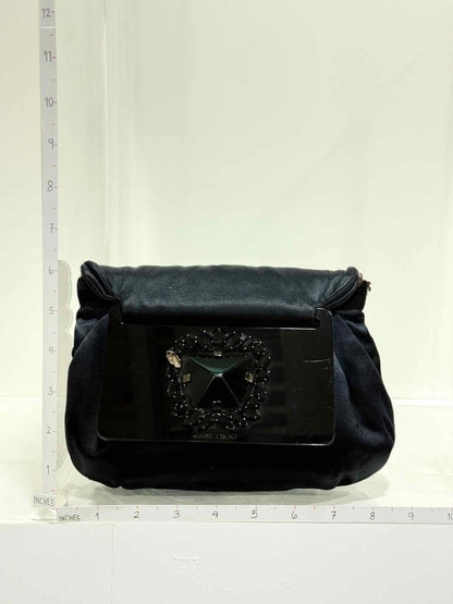 Pre - loved JIMMY CHOO Black Embellished Crossbody at Reems Closet
