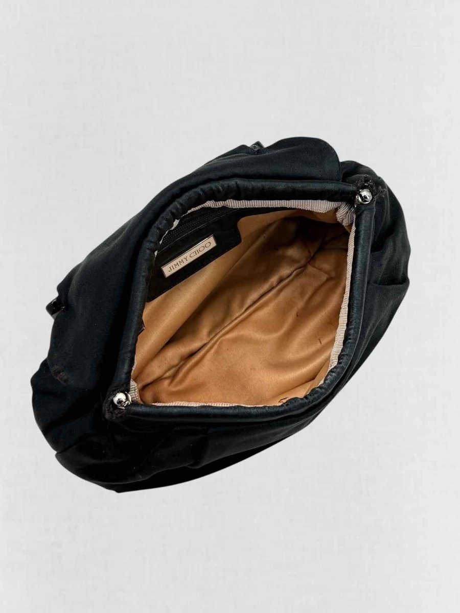 Pre - loved JIMMY CHOO Black Embellished Crossbody at Reems Closet