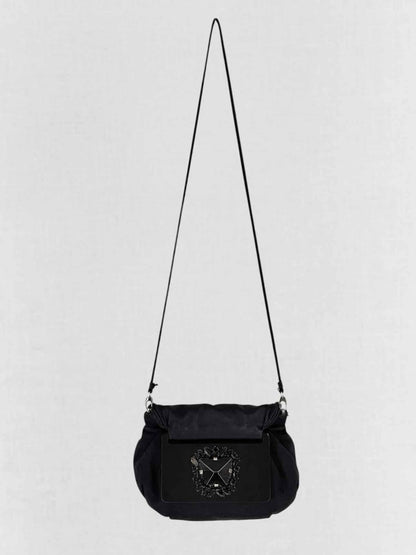 Pre - loved JIMMY CHOO Black Embellished Crossbody at Reems Closet