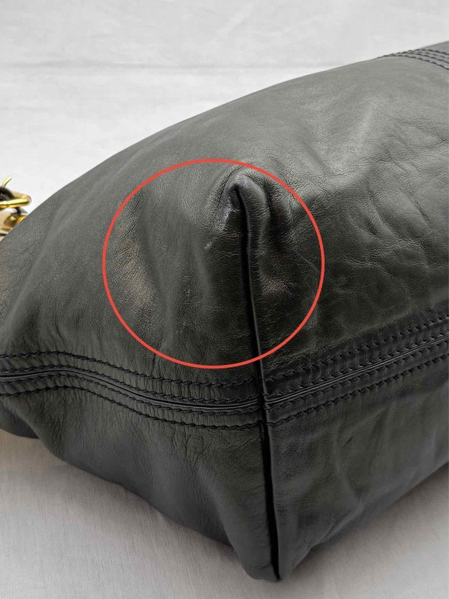 Pre - loved JIMMY CHOO Black Tote Bag at Reems Closet