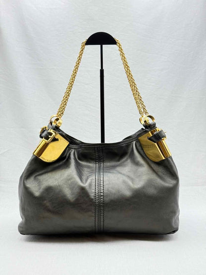 Pre - loved JIMMY CHOO Black Tote Bag at Reems Closet