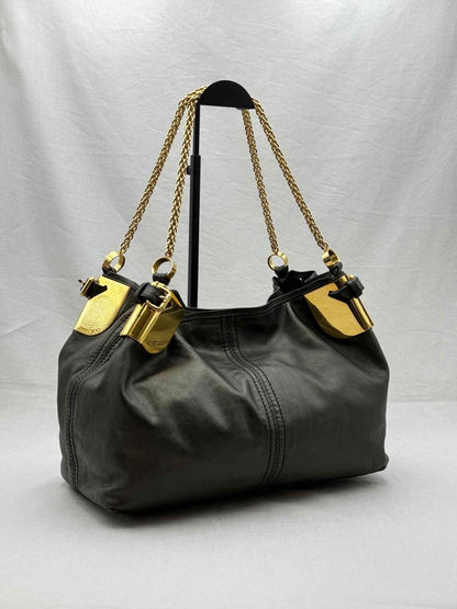 Pre - loved JIMMY CHOO Black Tote Bag at Reems Closet