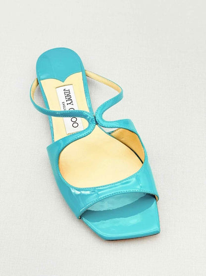 Pre - loved JIMMY CHOO Blue Size EU 35 Sandals at Reems Closet