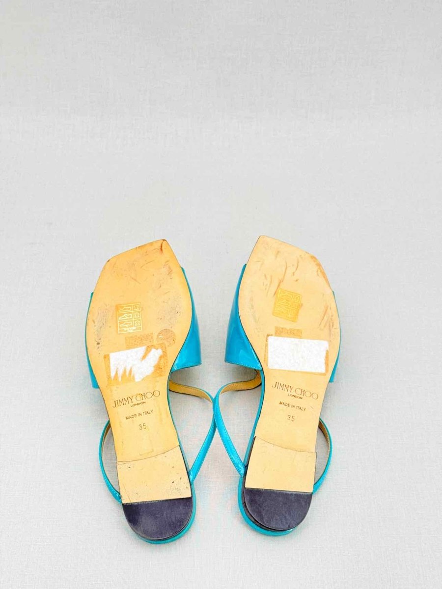 Pre - loved JIMMY CHOO Blue Size EU 35 Sandals at Reems Closet