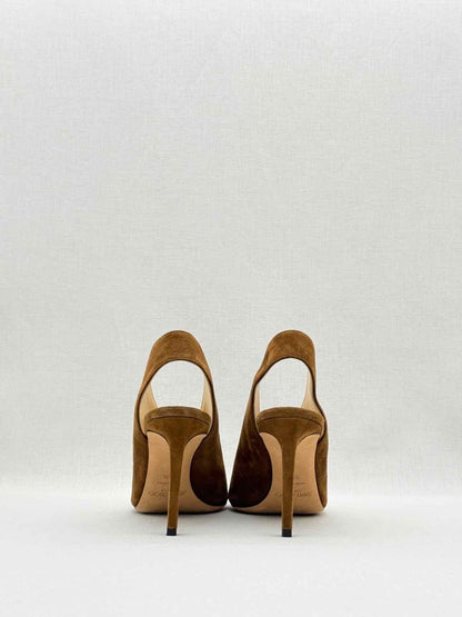 Pre - loved JIMMY CHOO Brown Size EU 38.5 Slingbacks at Reems Closet