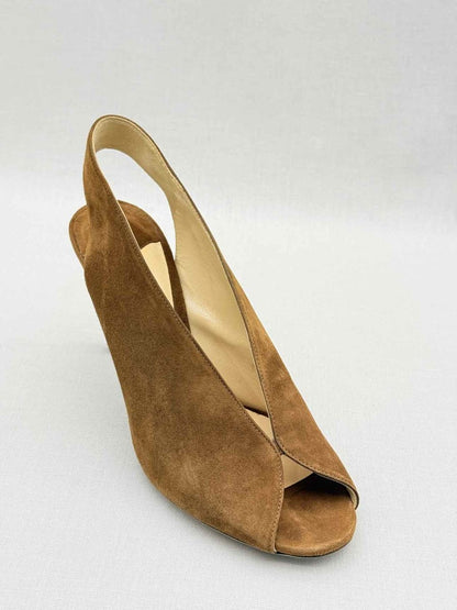 Pre - loved JIMMY CHOO Brown Size EU 38.5 Slingbacks at Reems Closet