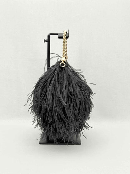 Pre - loved JIMMY CHOO Callie Black Shoulder Bag at Reems Closet