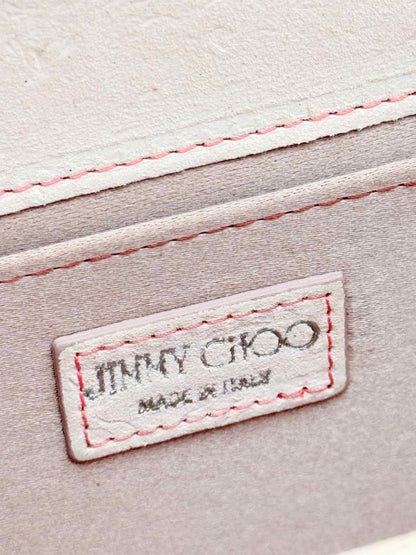 Pre - loved JIMMY CHOO Candy Pink Clutch at Reems Closet