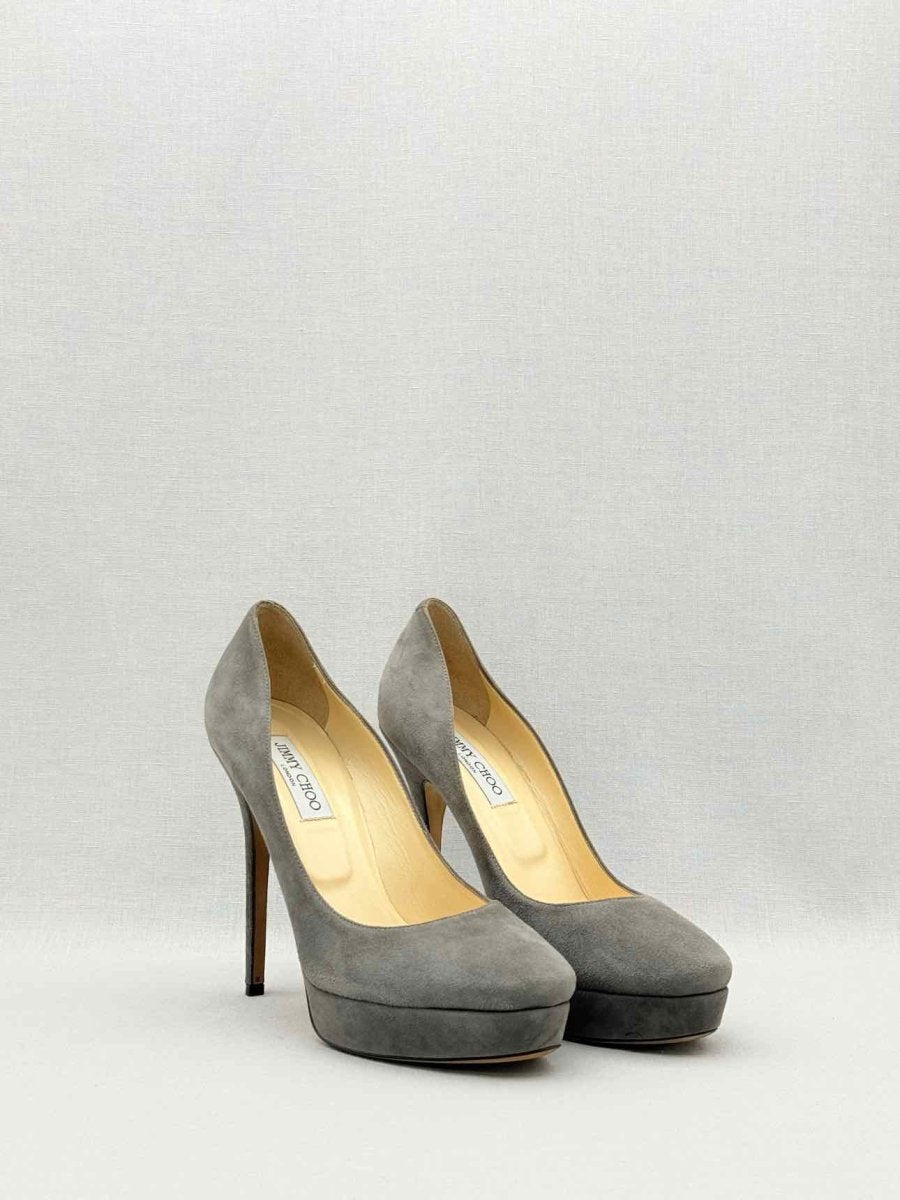 Pre-loved JIMMY CHOO Cosmic Grey Size EU 41 Pumps at Reems Closet