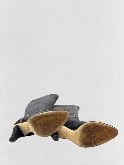 Pre - loved JIMMY CHOO Euston Black Size EU 39 Knee High Boots at Reems Closet