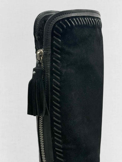 Pre - loved JIMMY CHOO Euston Black Size EU 39 Knee High Boots at Reems Closet