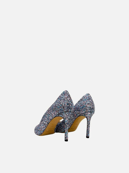 Pre - loved JIMMY CHOO Glitter Multicolor Pumps at Reems Closet