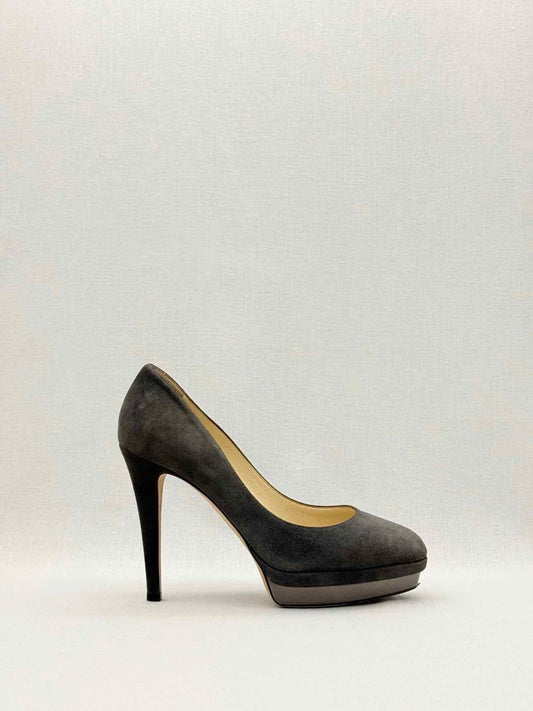 Pre-loved JIMMY CHOO Grey Size EU 39 Pumps at Reems Closet