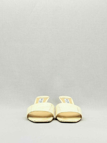 Pre - loved JIMMY CHOO K - Slide Cream Size EU 42 Mules at Reems Closet