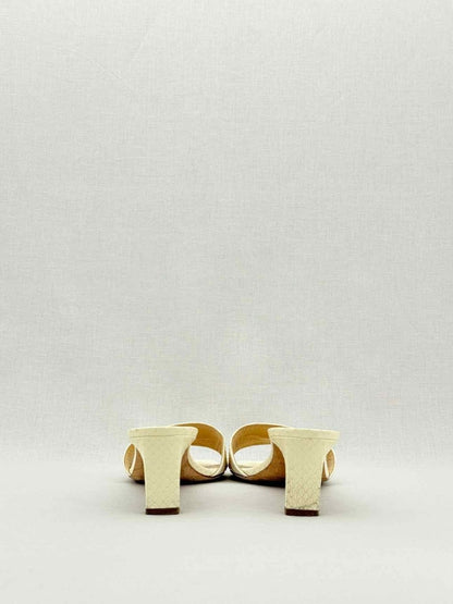 Pre - loved JIMMY CHOO K - Slide Cream Size EU 42 Mules at Reems Closet