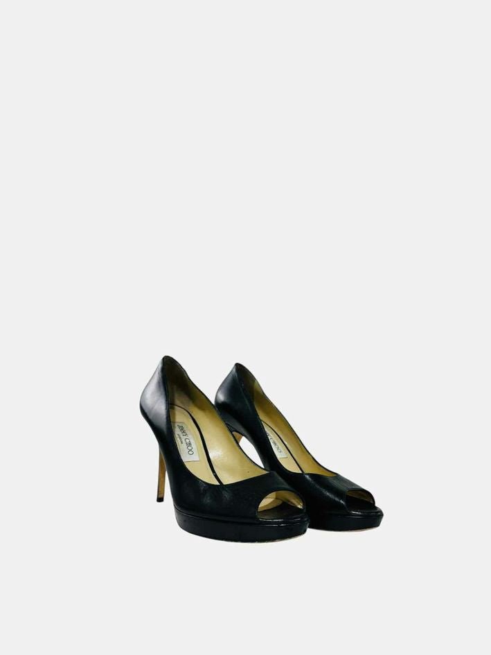 Pre - loved JIMMY CHOO Luna Black Pumps at Reems Closet