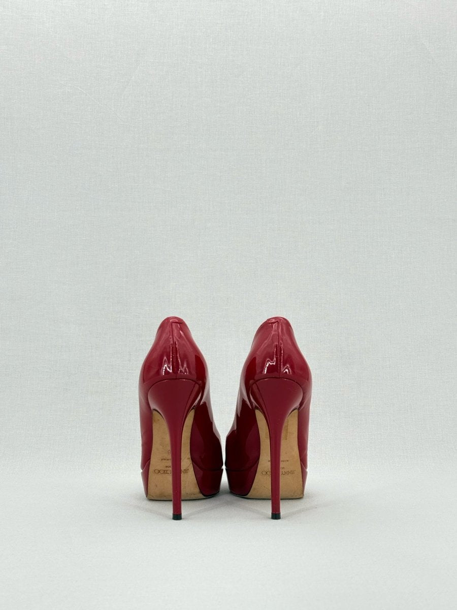 Pre - loved JIMMY CHOO Luna Red Size EU 38 Pumps at Reems Closet