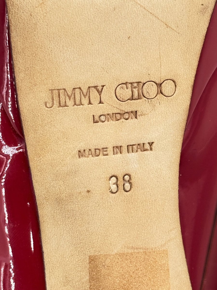 Pre - loved JIMMY CHOO Luna Red Size EU 38 Pumps at Reems Closet