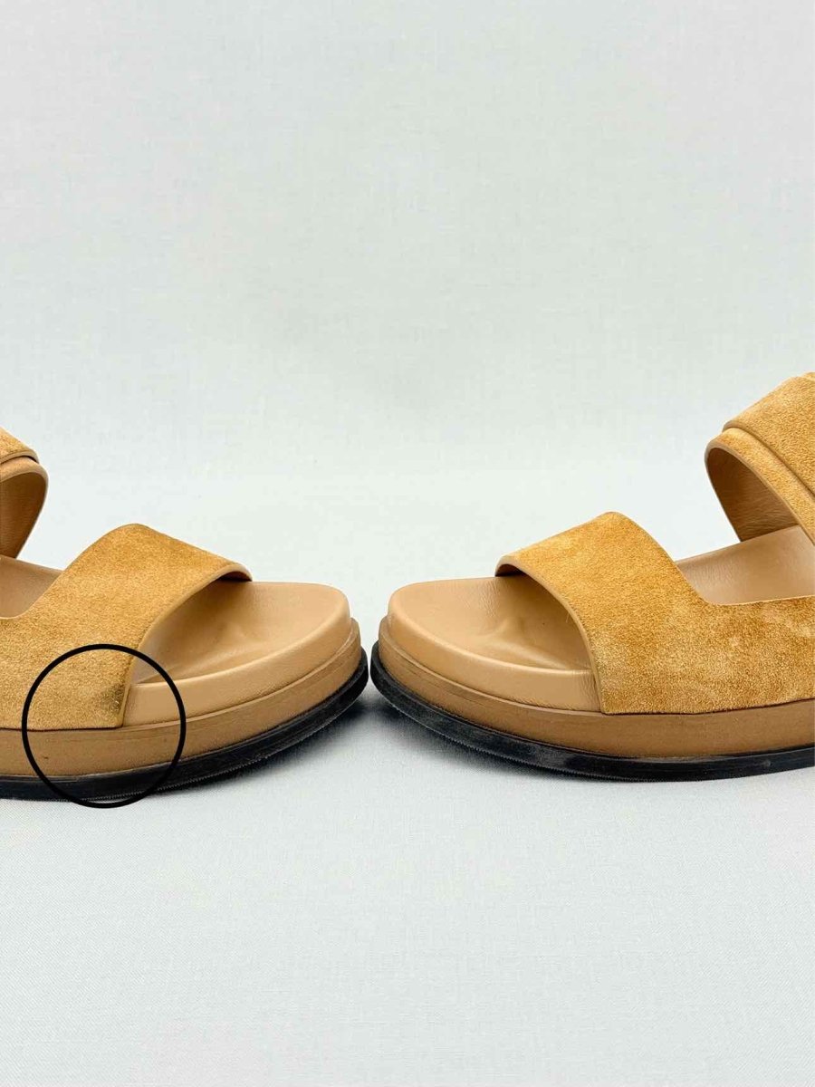 Pre - loved JIMMY CHOO Marga Beige Size EU 38.5 Slides at Reems Closet