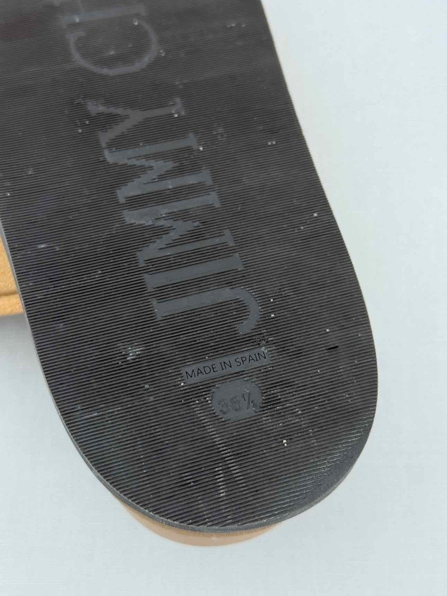 Pre - loved JIMMY CHOO Marga Beige Size EU 38.5 Slides at Reems Closet