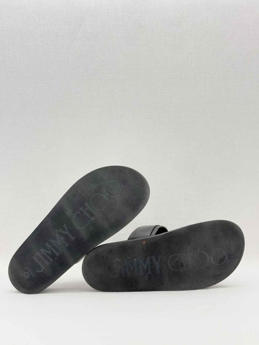 Pre - loved JIMMY CHOO Marga Black Size EU 39 Slides at Reems Closet