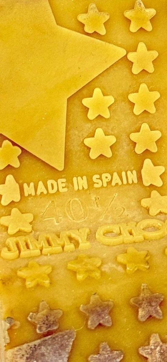 Pre - loved JIMMY CHOO Metallic Gold Size EU 40.5 Wedges at Reems Closet