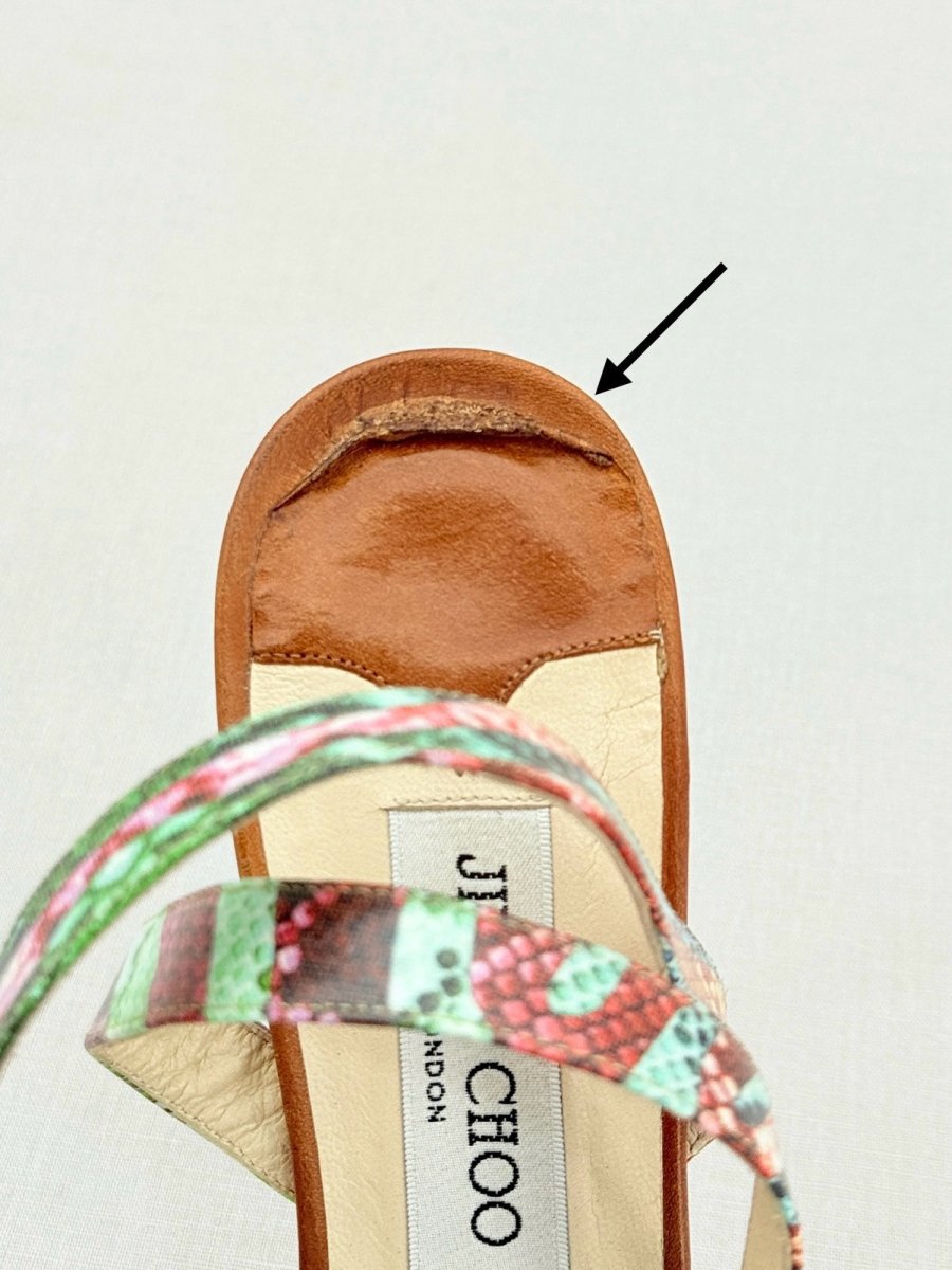 Pre - loved JIMMY CHOO Multicolor Size EU 39.5 Heeled Sandals at Reems Closet