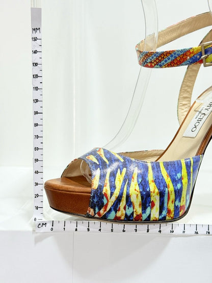 Pre - loved JIMMY CHOO Multicolor Size EU 39.5 Heeled Sandals at Reems Closet