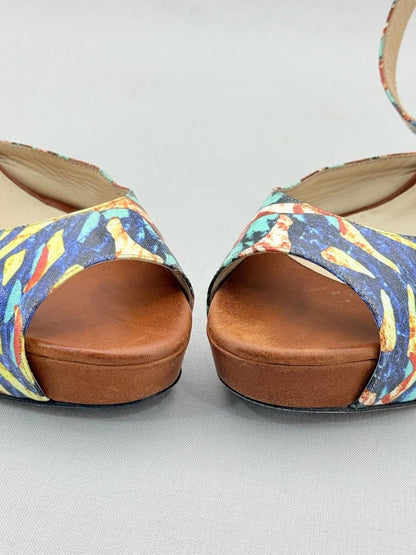 Pre - loved JIMMY CHOO Multicolor Size EU 39.5 Heeled Sandals at Reems Closet