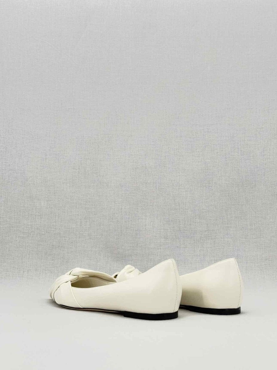 Pre - loved JIMMY CHOO Off - white Size EU 39.5 Ballet Flats at Reems Closet