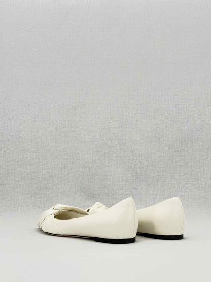 Pre - loved JIMMY CHOO Off - white Size EU 39.5 Ballet Flats at Reems Closet