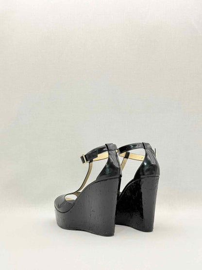 Pre - loved JIMMY CHOO Pela Black Size EU 41 Wedges at Reems Closet