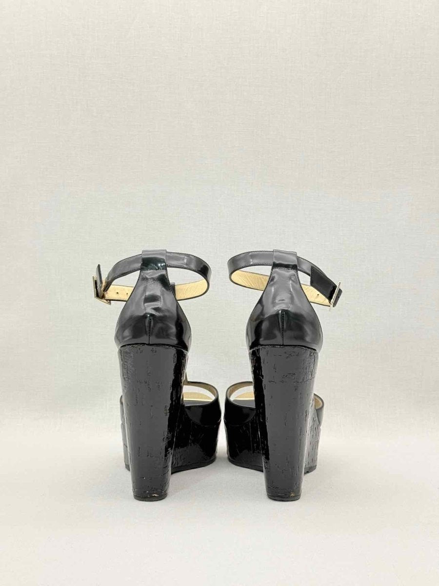 Pre - loved JIMMY CHOO Pela Black Size EU 41 Wedges at Reems Closet
