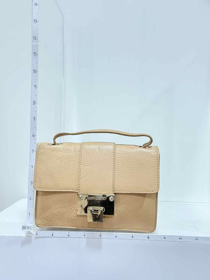 Pre - loved JIMMY CHOO Rebel Beige Top Handle at Reems Closet