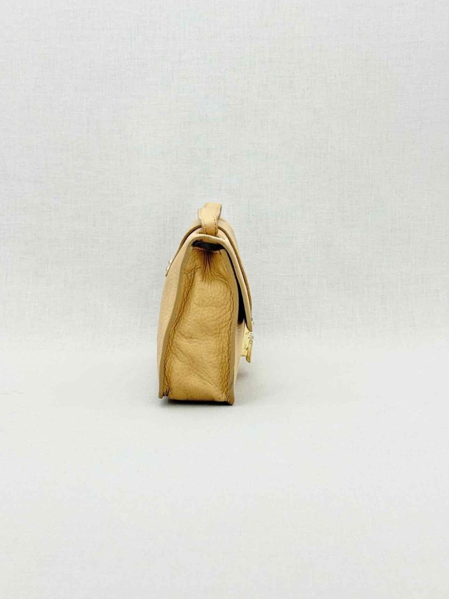 Pre - loved JIMMY CHOO Rebel Beige Top Handle at Reems Closet