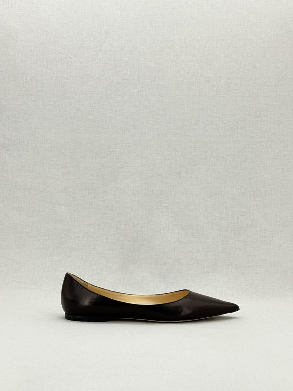 Pre - loved JIMMY CHOO Romy Black Size EU 38.5 Ballet Flats at Reems Closet