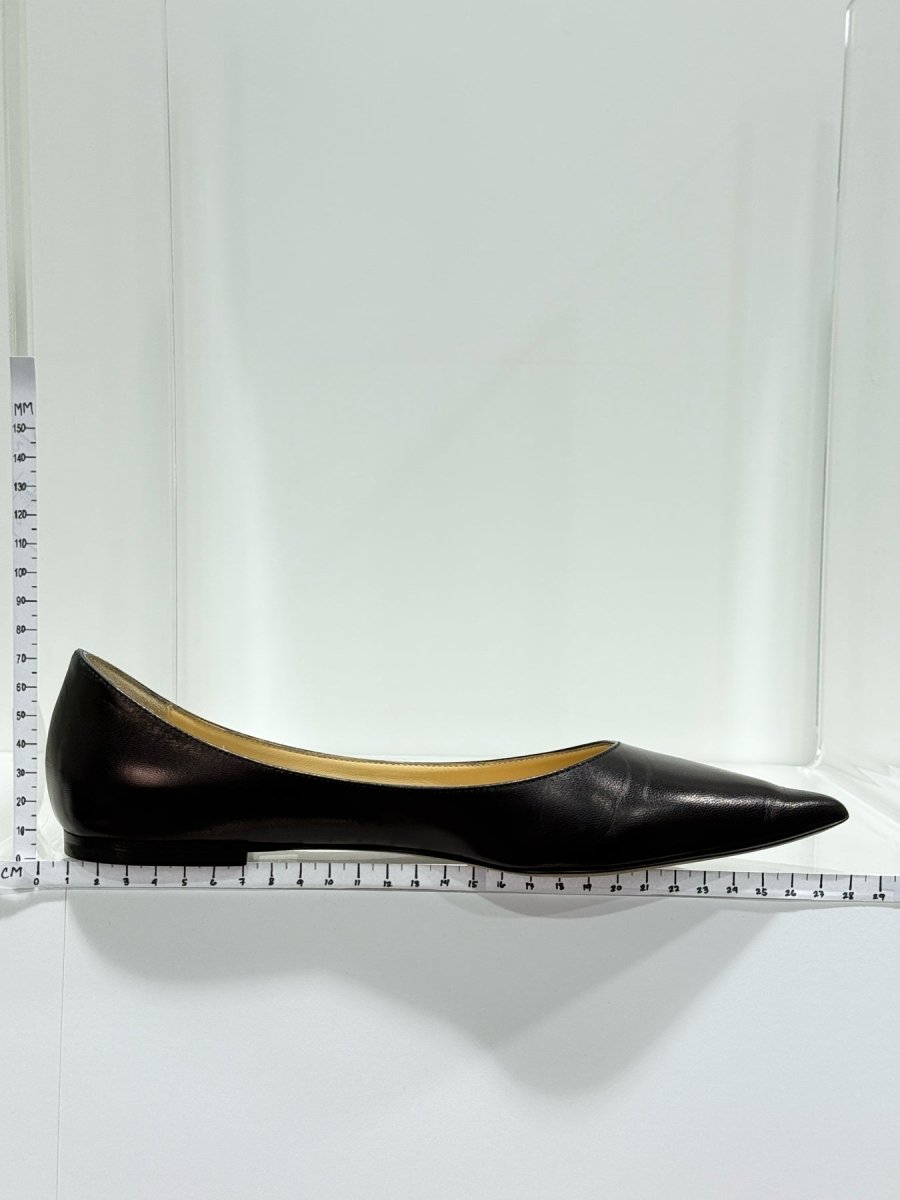 Pre - loved JIMMY CHOO Romy Black Size EU 38.5 Ballet Flats at Reems Closet