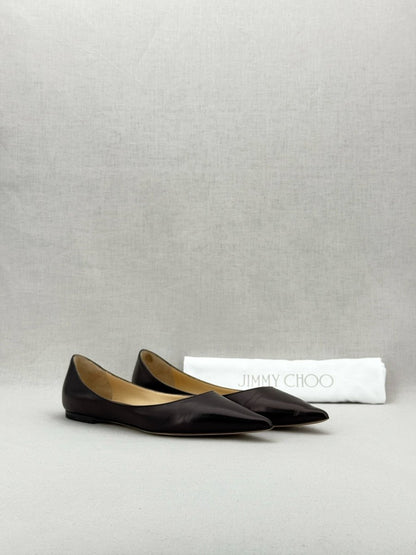 Pre - loved JIMMY CHOO Romy Black Size EU 38.5 Ballet Flats at Reems Closet