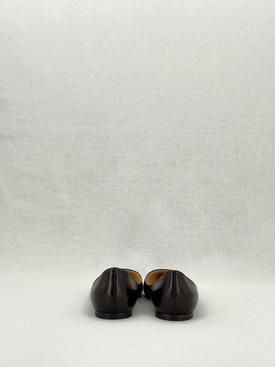 Pre - loved JIMMY CHOO Romy Black Size EU 38.5 Ballet Flats at Reems Closet