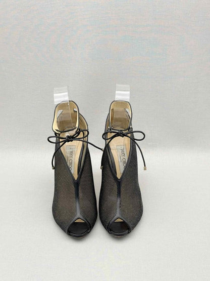 Pre-loved JIMMY CHOO Sayra Black Size EU 39.5 Booties at Reems Closet