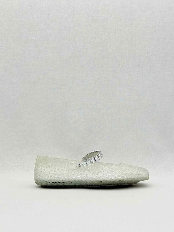 Pre-loved JIMMY CHOO The Jelly Off-white Size EU 39 Ballet Flats at Reems Closet