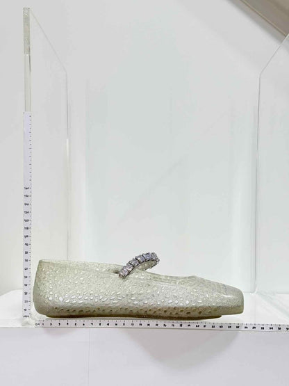 Pre-loved JIMMY CHOO The Jelly Off-white Size EU 39 Ballet Flats at Reems Closet