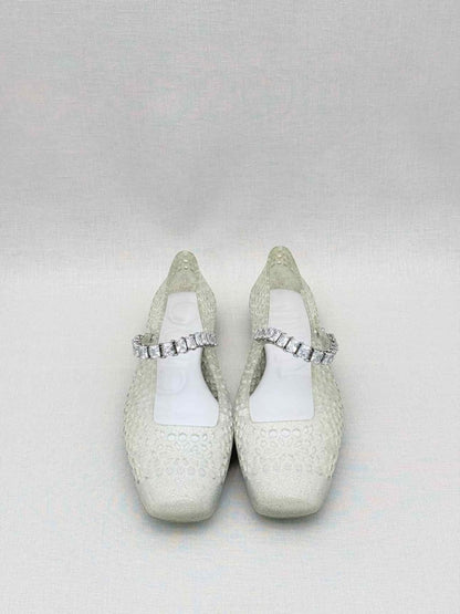 Pre-loved JIMMY CHOO The Jelly Off-white Size EU 39 Ballet Flats at Reems Closet