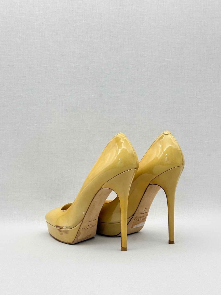 Pre-loved JIMMY CHOO Yellow Size EU 39 Pumps at Reems Closet