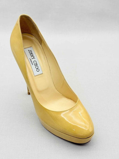 Pre-loved JIMMY CHOO Yellow Size EU 39 Pumps at Reems Closet