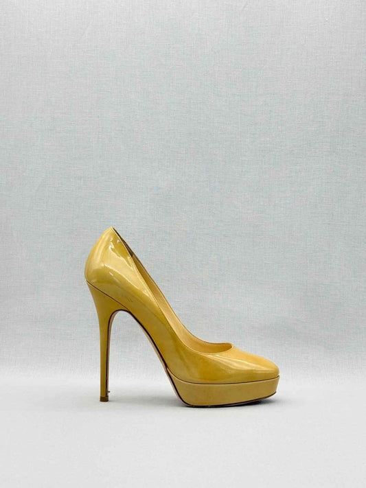 Pre-loved JIMMY CHOO Yellow Size EU 39 Pumps at Reems Closet