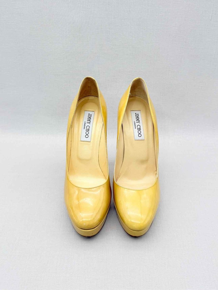 Pre-loved JIMMY CHOO Yellow Size EU 39 Pumps at Reems Closet